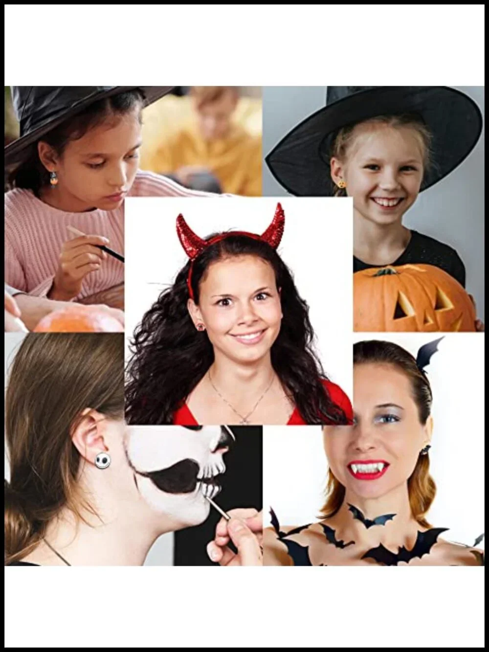 20 Pairs Hypoallergenic Halloween Earrings for Girls Cute Stud Earrings Sets